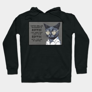 Coffee Spelled Backwards Hoodie